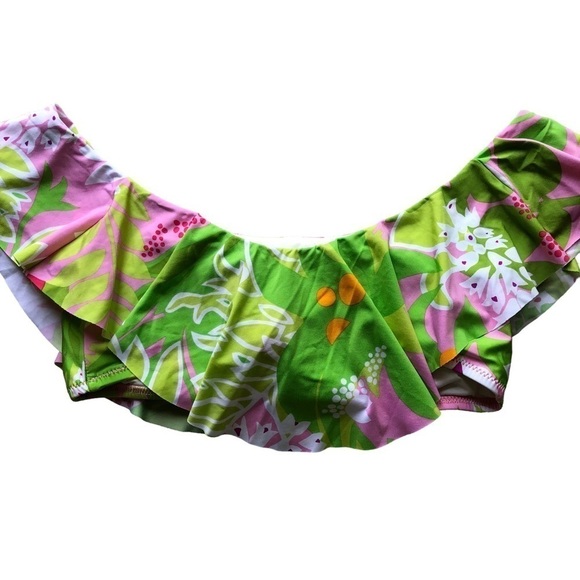 Trina Turk La Palma Ruffled Bandeau High And Waist Bikini Both Size 6 - Picture 13 of 15